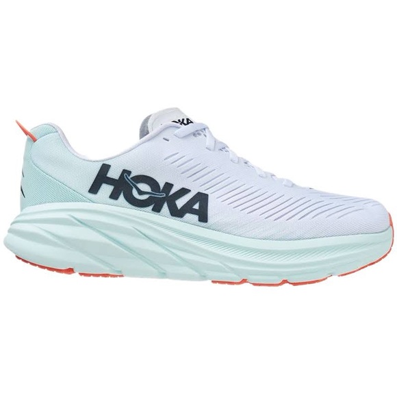 Hoka White and Coral Sneakers - Picture 2 of 10